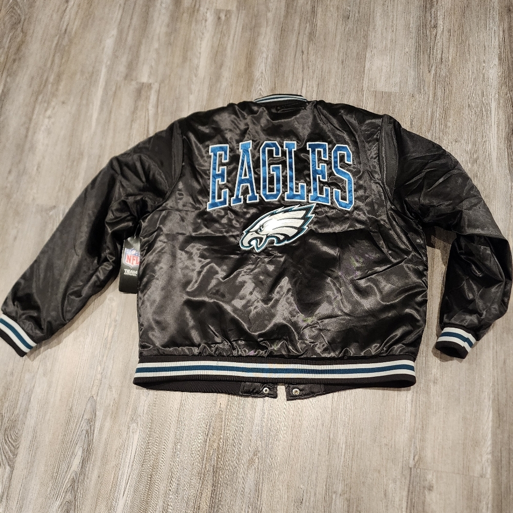 LADIES Black and midnight green Eagles Jacket - Picture 4 of 5